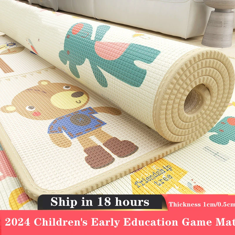 Kids Education Rug - Alfombra de juego para gatear para