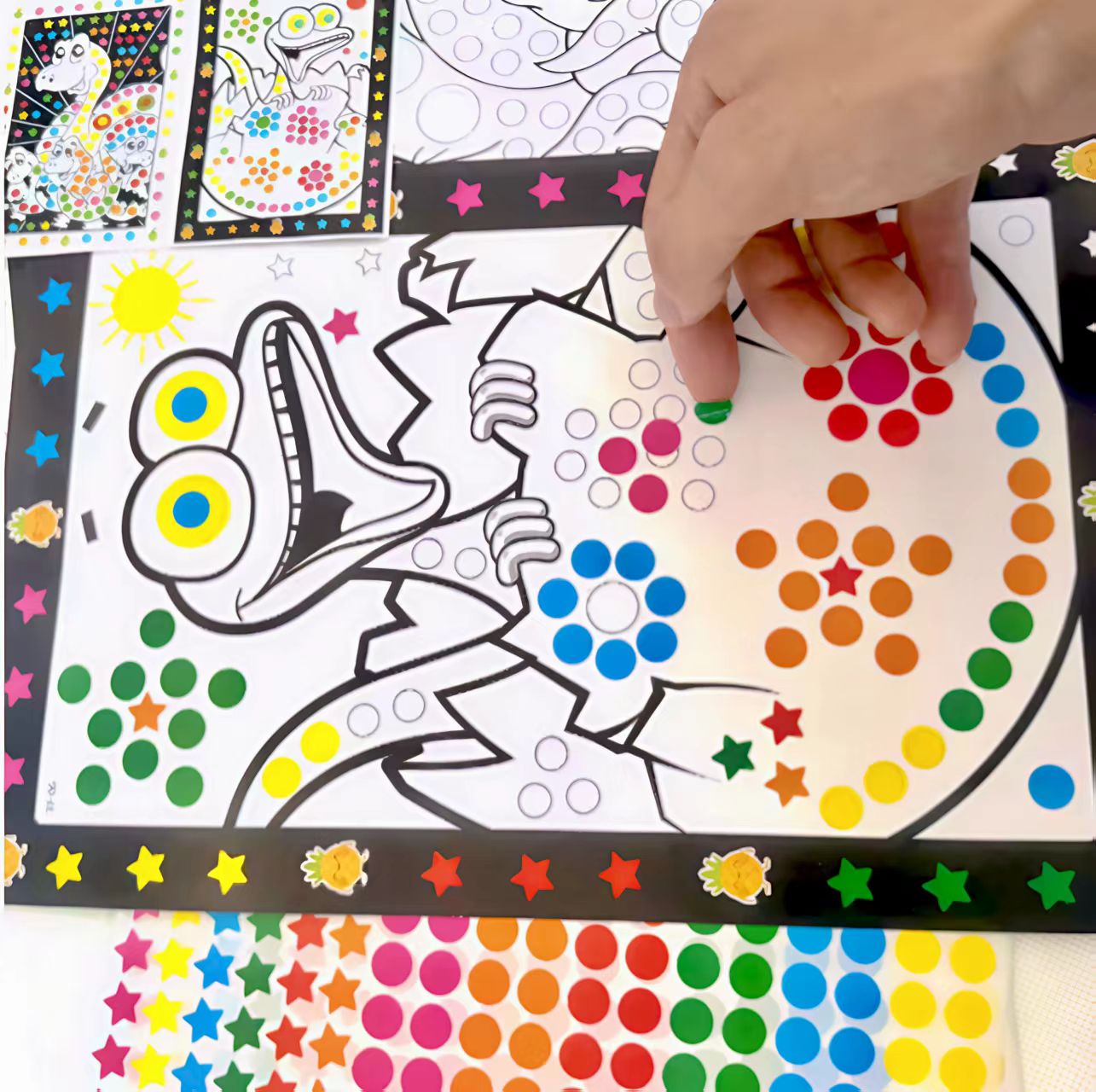 Happy Kids Education - 6/10 hojas/lote de pegatinas de mosaico