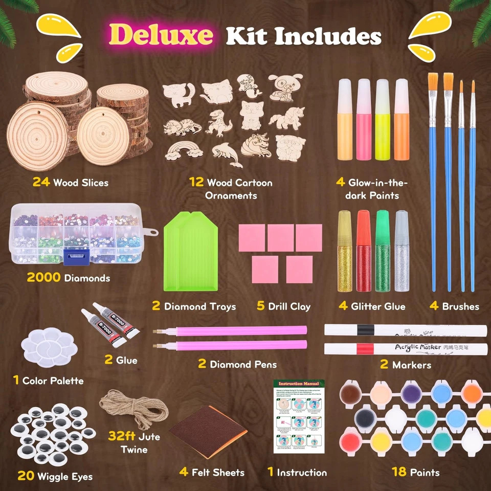 Kids Education Activities - Kit de Pintura de Madera que