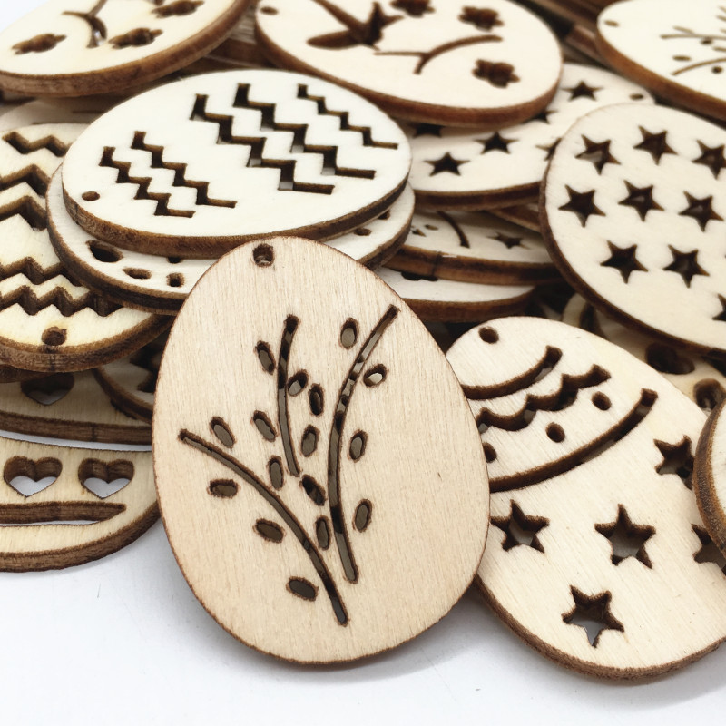 50 Uds. De huevos de madera co - Happy Kids Education reseña y precio