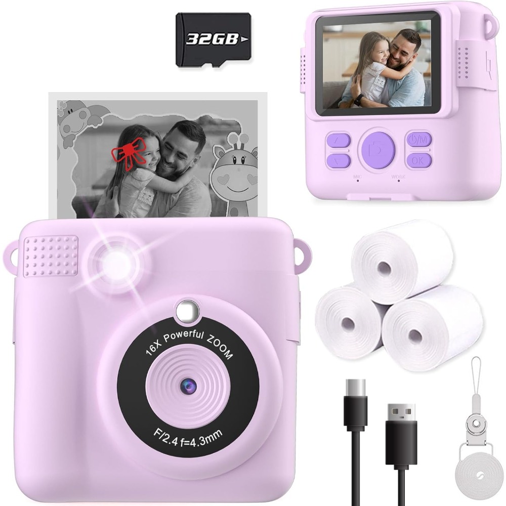 Cámara de impresión instantáne - Kids Educational Videos reseña y precio