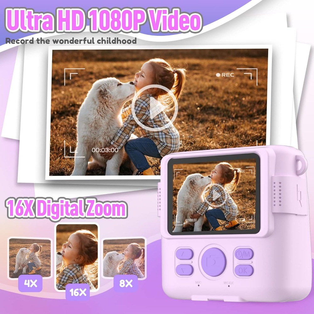 Cámara de impresión instantáne - Kids Educational Videos reseña y precio