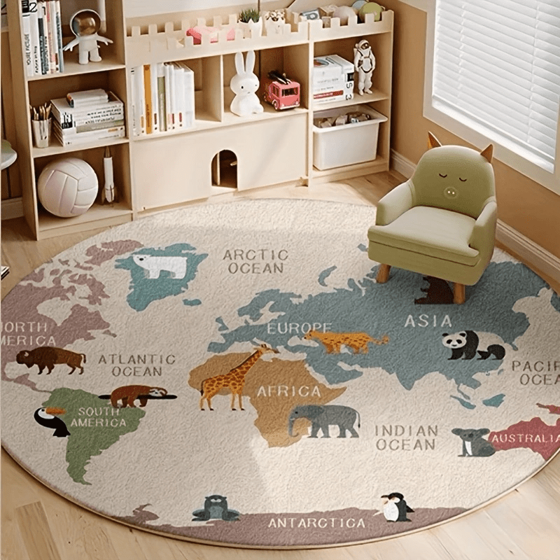 Alfombra de Mapa del Mundo par - Kids Education Nursery reseña y precio