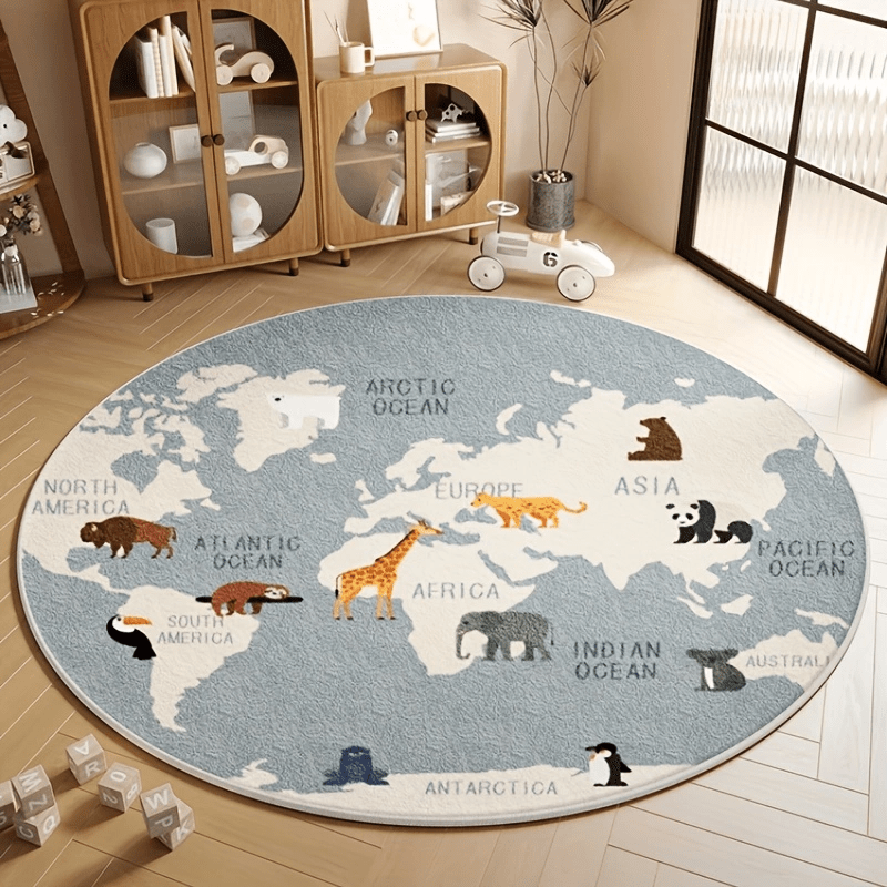 Alfombra de Mapa del Mundo par - Kids Education Nursery reseña y precio