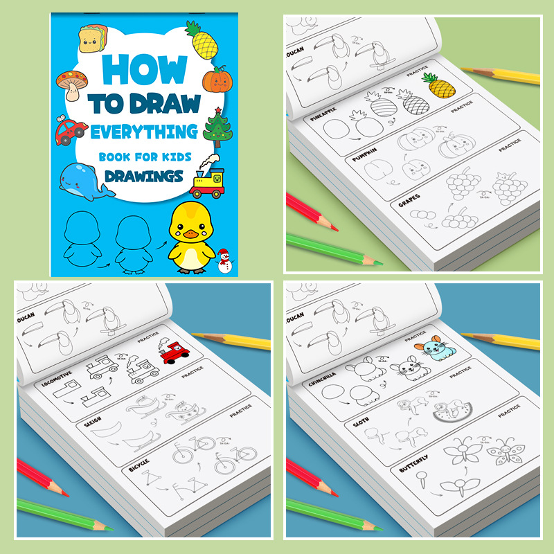 Libro de dibujo paso a paso pa - Kids Education Steps reseña y precio