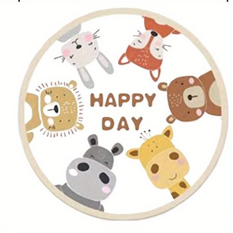 Alfombra Redonda de Animales F - Happy Kids Education reseña y precio