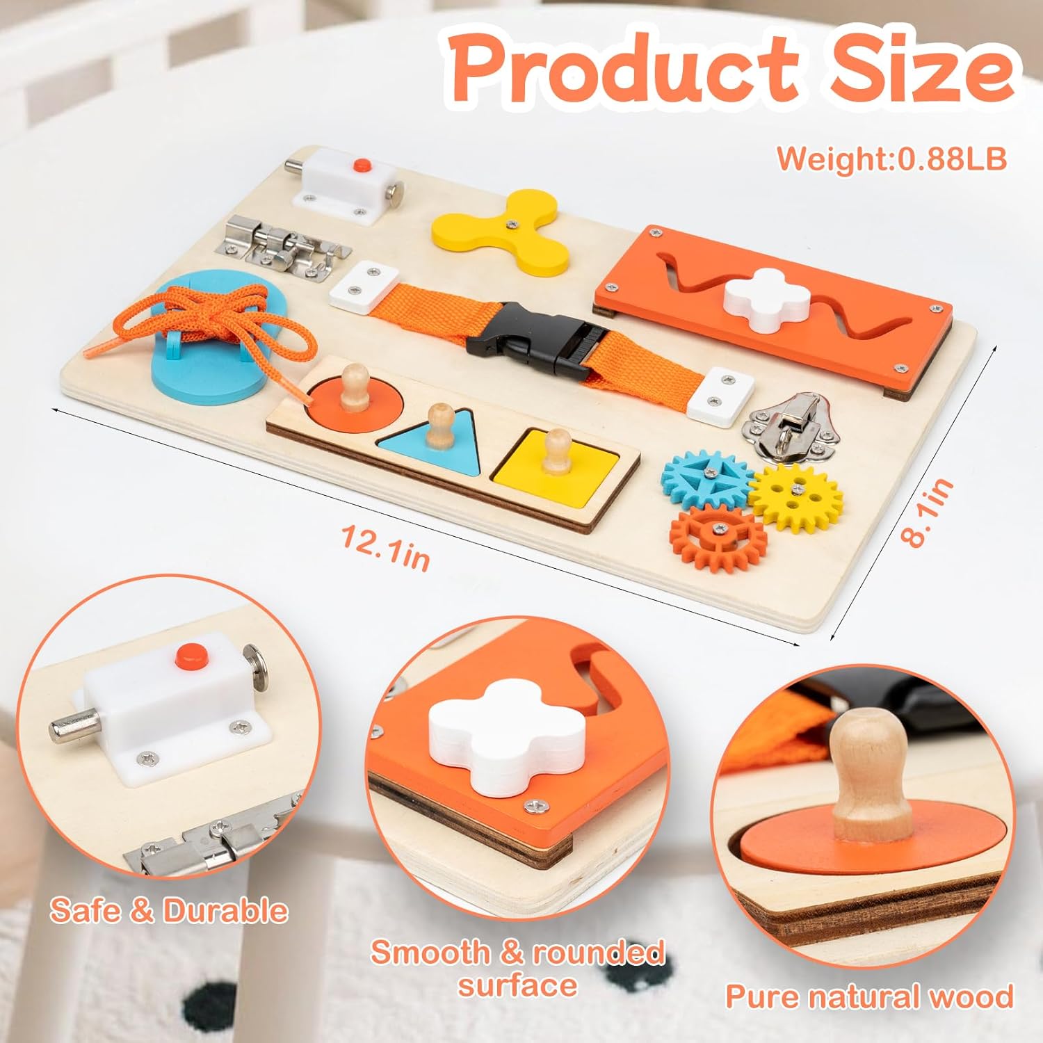 Tablero ocupado Montessori par - Kids Education Activities reseña y precio