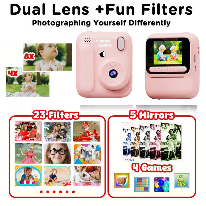 Cámara de impresión instantáne - Kids Educational Videos reseña y precio