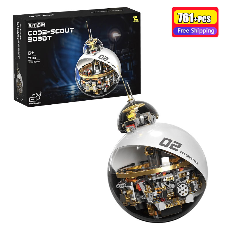 761 Piezas T1118 Robot Esféric - Coding Robot Toy reseña y precio