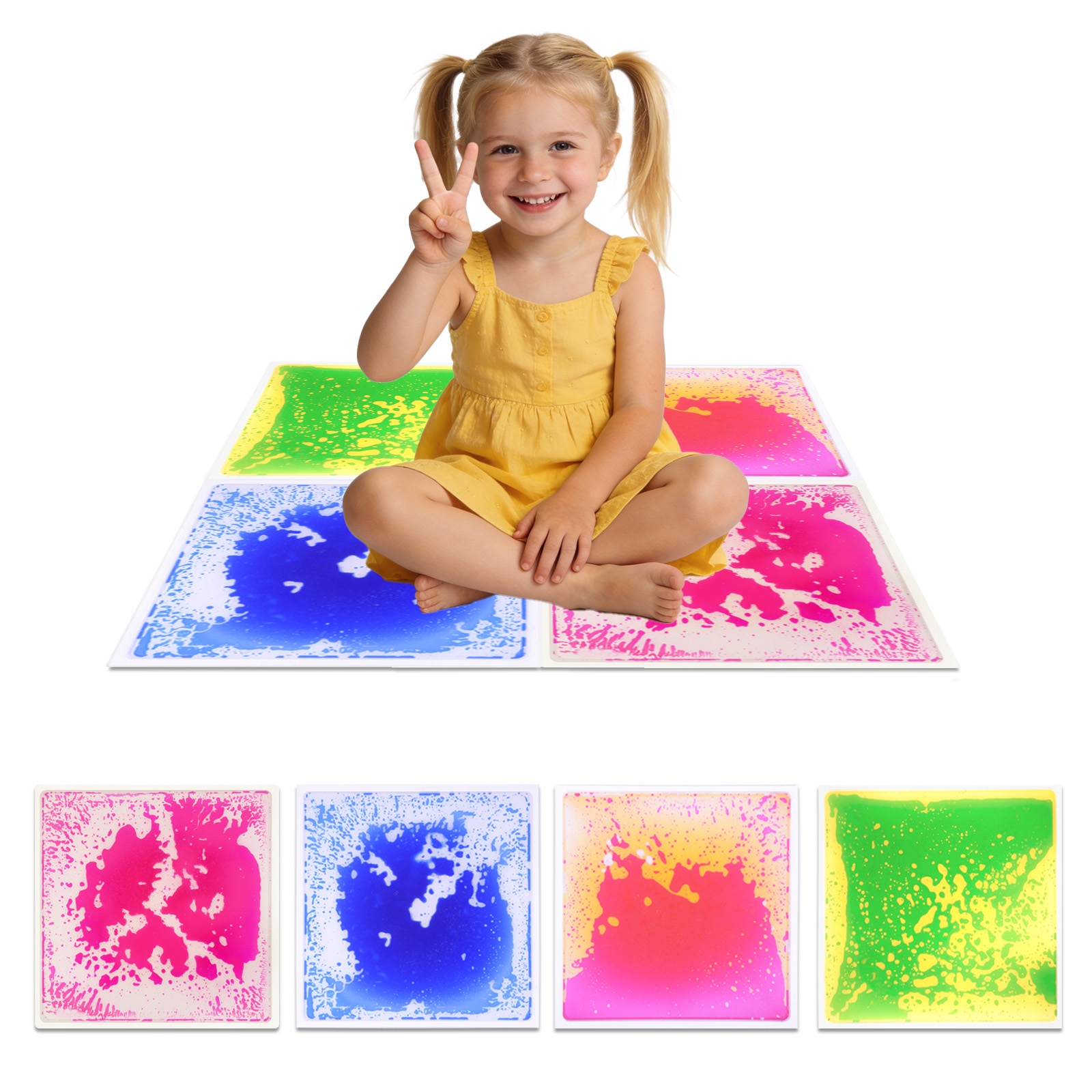 Estera sensorial visual, líqui - Kids Education Rug reseña y precio