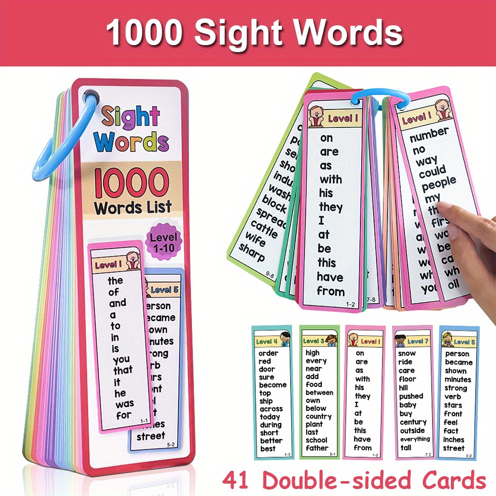 Tarjetas Flash de 1000 palabra - Sight Word Game reseña y precio